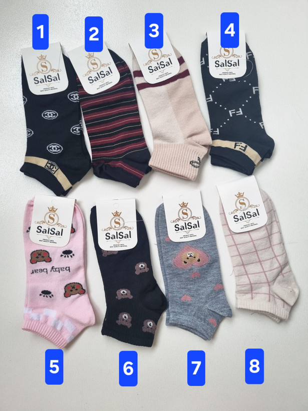 جوراب نخی مچی متنوع سایز ۳۶ تا ۴۱